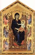 Madonna and Child Enthroned with Six Angels Duccio